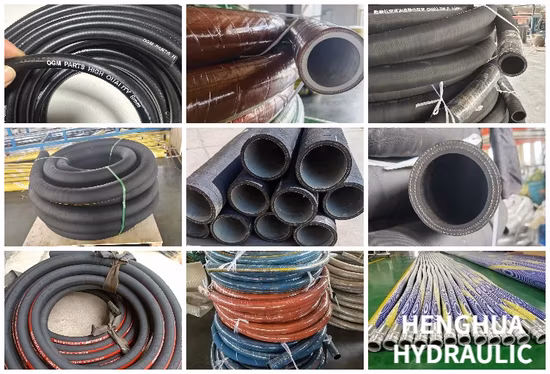 More Years DIN 4sh Manufacture Experience Industrial High Pressure Hydraulic Rubber Hose Hose Assembly Possible