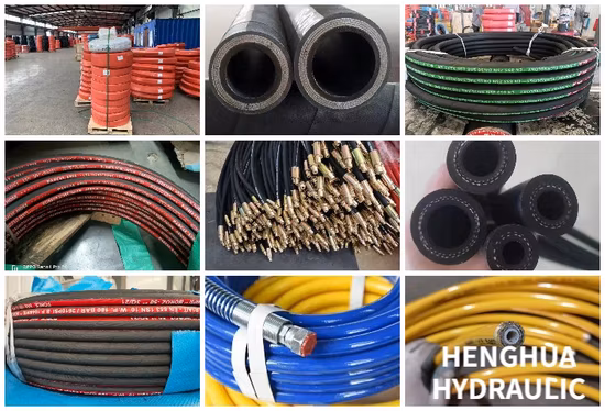 More Years DIN 4sh Manufacture Experience Industrial High Pressure Hydraulic Rubber Hose Hose Assembly Possible