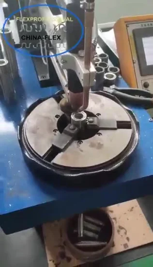 Máquina de solda de montagem de extremidade de tubo e mangueira de metal